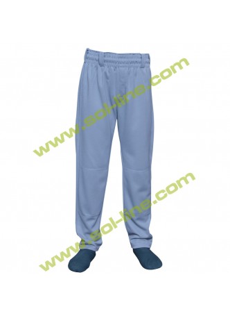 Kids Elastic Grey Baseball Pants